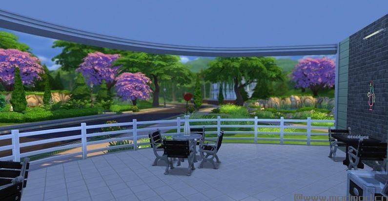 模拟人生4MOD：【3DM-Sims小组审核作品】无自定义 多功能房屋 30X20 彩色心情 实用小别墅