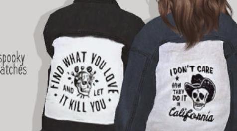 模拟人生4MOD：puresims-cualquiere-denim-jacket - 外套