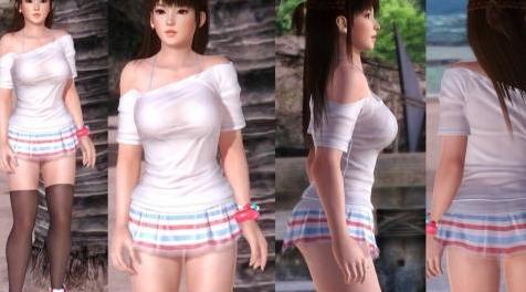 死或生5MOD： Leifang迷你裙Seethrough衬衫