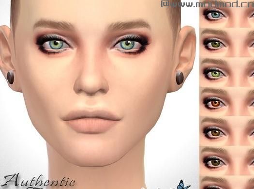 模拟人生4MOD：【化妆MOD】女用真实美瞳 by Ms Blue