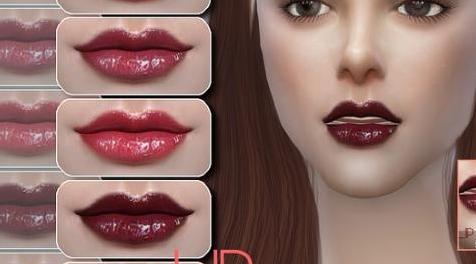 模拟人生4MOD：S-Club WM ts4 Lipgloss 201707-口红