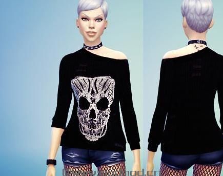 模拟人生4MOD：一系列朋克风女性服装