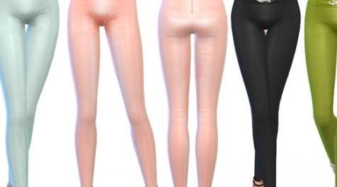 模拟人生4MOD：ekinege Gold Buckle Detail Pants-裤子