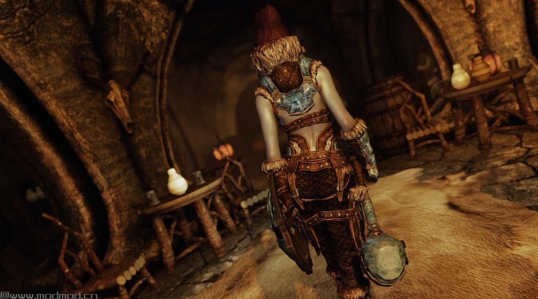 上古卷轴5：重置版MOD：Stalhrim盔甲-CBBE上半身滑轨