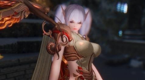 上古卷轴5：天际MOD：剑灵泰天王陵时装+死或生双马尾