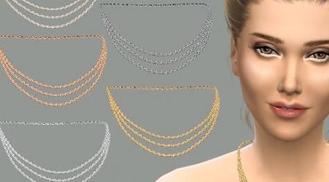 模拟人生4MOD：Triple strand 项链