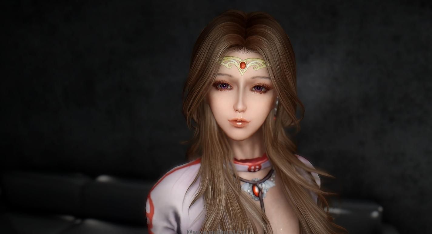 上古卷轴5：天际MOD：晒个新脸 顺便放出rm头模~~ by 迷宫