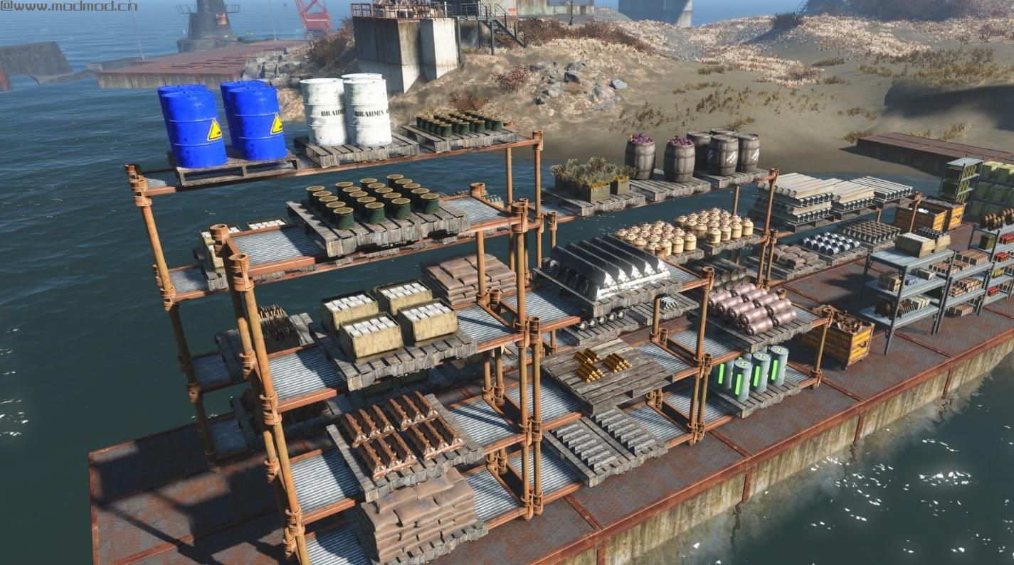 辐射4MOD：辐射 仓库组件和弹药架0.4MOD