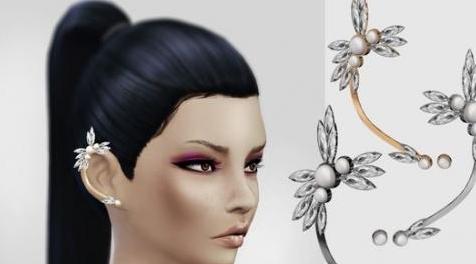 模拟人生4MOD：【饰品MOD】女性精美华丽耳饰 by LeahLillith
