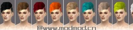 模拟人生4MOD：【发型MOD】男性个性短发 by Black