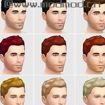 模拟人生4MOD：新建模男性短发 by Lumialover