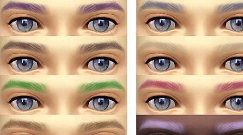 模拟人生4MOD：女性非替换眉毛 by jsboutique