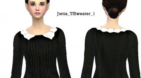 模拟人生4MOD：女式复古针织外套