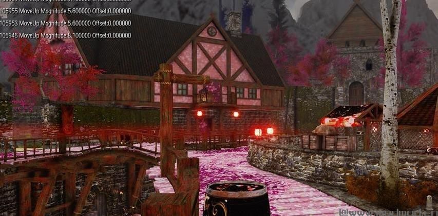 上古卷轴5：天际MOD：【东方臤夏绮丽谭】樱开天涯满裂谷&middot;裂谷城樱花小城化