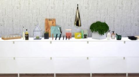 模拟人生4MOD： INSPIRE Kitchen Deco Set-厨房家具
