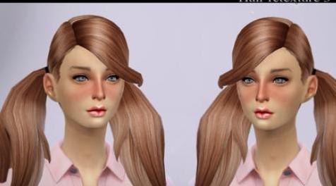 模拟人生4MOD： 女性新建模双马尾