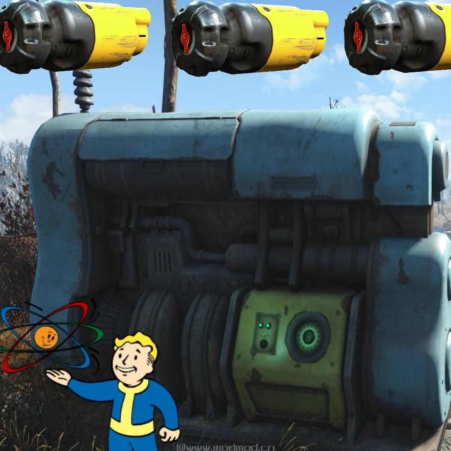 辐射4MOD：聚变发电机的需求调整mod&mdash;&mdash;Fusion Reactors require Fusion Cores and Nucl