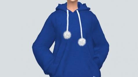模拟人生4MOD：MarigoldFTopPomPomHoodie 漂亮服装