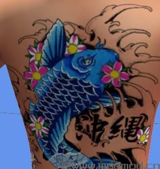 模拟人生4MOD：男士非替换纹身MOD