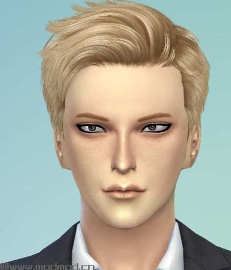 模拟人生4MOD：【发型MOD】男性高富帅短发 by kazarin