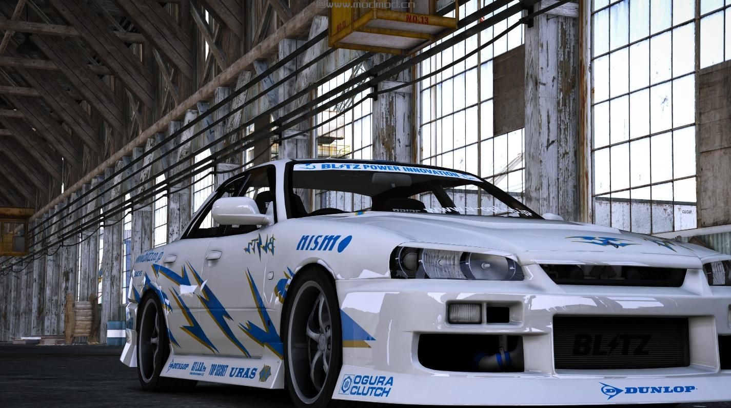 侠盗猎车手5MOD  BLITZ D1GP SKYLINE ER34 [Add-On | RHD] URAS D1 SPEC2