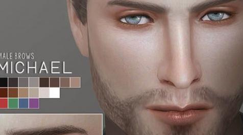 模拟人生4MOD Michael 男士眉毛