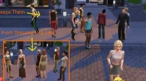 模拟人生4MOD 都会生活庆典时禁止自动换装MOD！