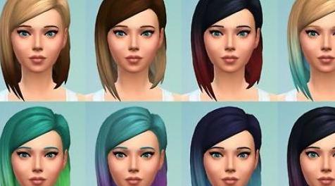 模拟人生4MOD archie制作的原版短发改色