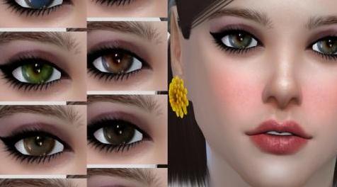 模拟人生4MOD  S-Club WM ts4 Eyecolors-眼睛颜色