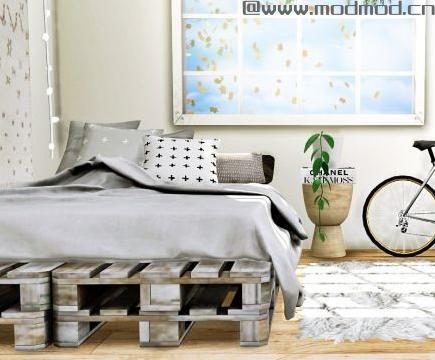 模拟人生4MOD tupid Pallet Bed