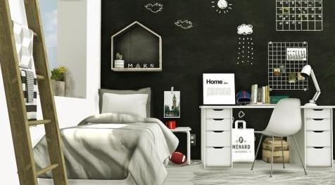 模拟人生4MOD Scandinavian-Style Boys Room