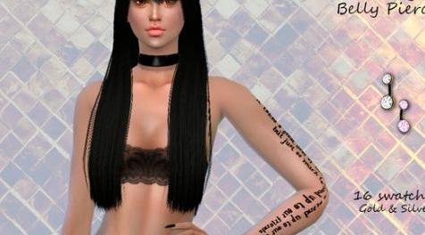 模拟人生4MOD [Suzue] Daiya Belly Piercing 脐环