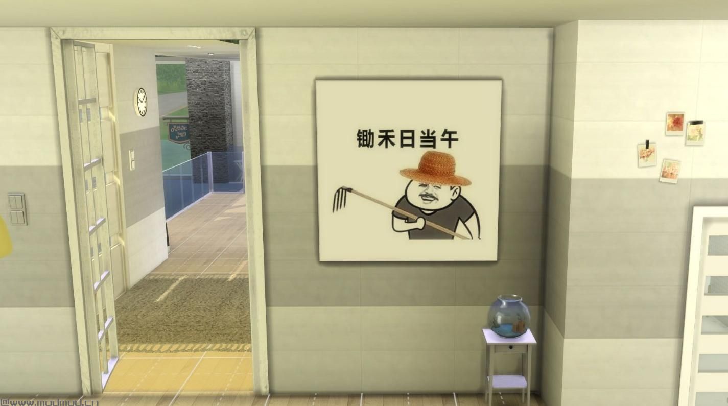 模拟人生4MOD 一整套表情包壁画，速度来get吧！