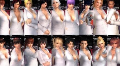 死或生5MOD Last Round - White Shirt Models