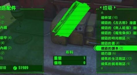辐射4MOD 烧毁书籍分类垃圾汉化