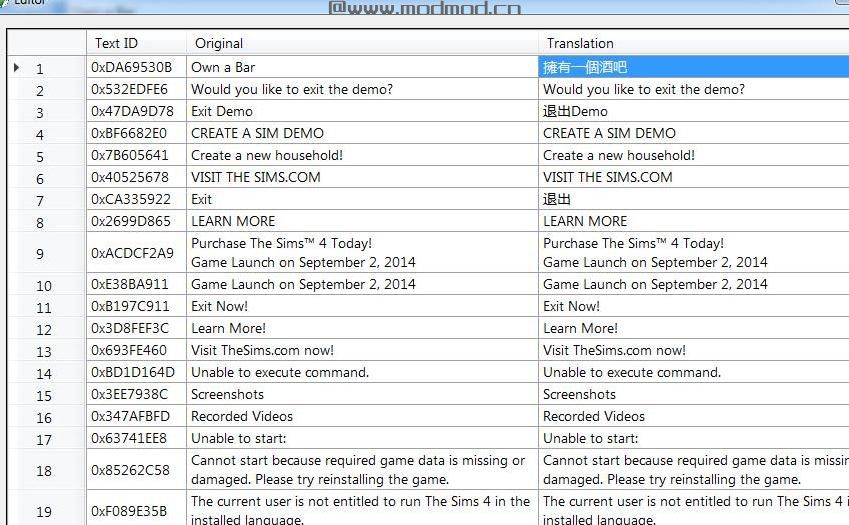 模拟人生4MOD TS4 STBL Editor｜模拟市民4 STBL编辑器