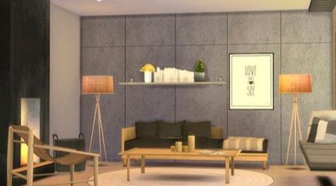 模拟人生4MOD Nikadema Totem Livingroom-家具用品