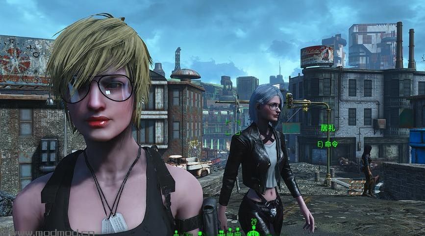 辐射4MOD M-skin女性整体皮肤材质MOD