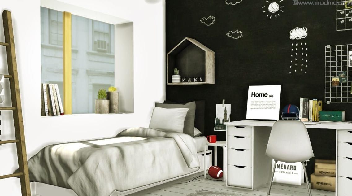 模拟人生4MOD Scandinavian-Style Boys Room
