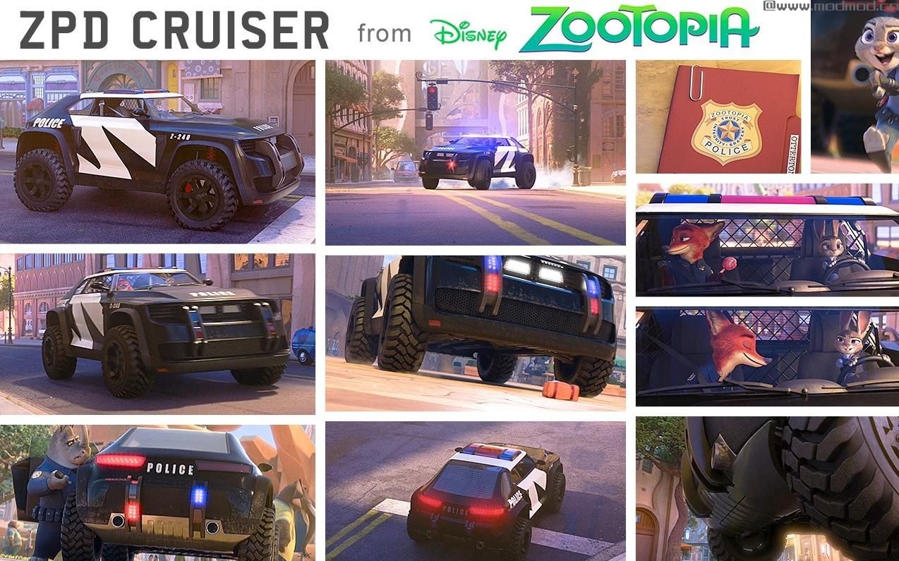 侠盗猎车手5MOD Zootopia ZPD Cruiser