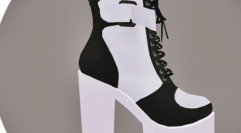 模拟人生4MOD Chunky Sneakers Heels 黑白运动高跟鞋