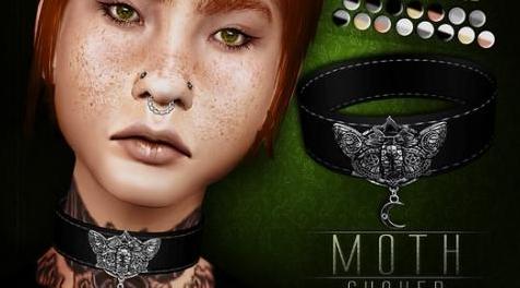 模拟人生4MOD Moth Choker 女士项链