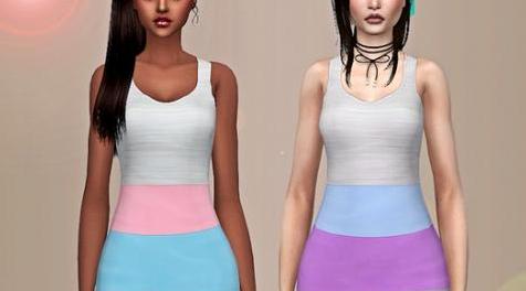 模拟人生4MOD S4 Tess Dress 连衣裙