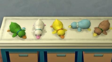 模拟人生4MOD 小鸭子, x5种颜色