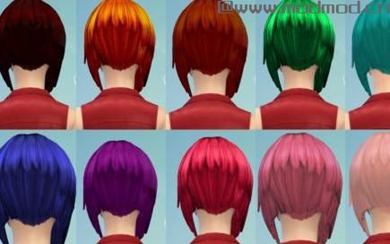 模拟人生4MOD 多款色彩短发