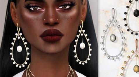 模拟人生4MOD Callista Earrings 耳环