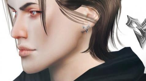 模拟人生4MOD PS_FFX_ZanarkandEarrings 男士耳钉