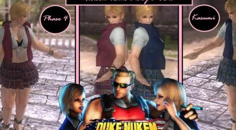 死或生5MOD Holsom Twins Mary-Kate Cosplay (Duke Nukem)