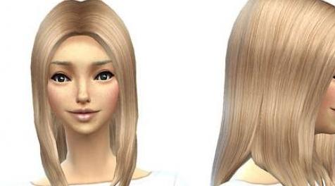 模拟人生4MOD 重做贴图的女性长直发