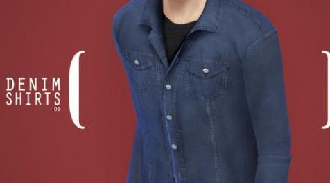 模拟人生4MOD [YOUNZOEY] SHIRTS 01 (AM) 男士衣服